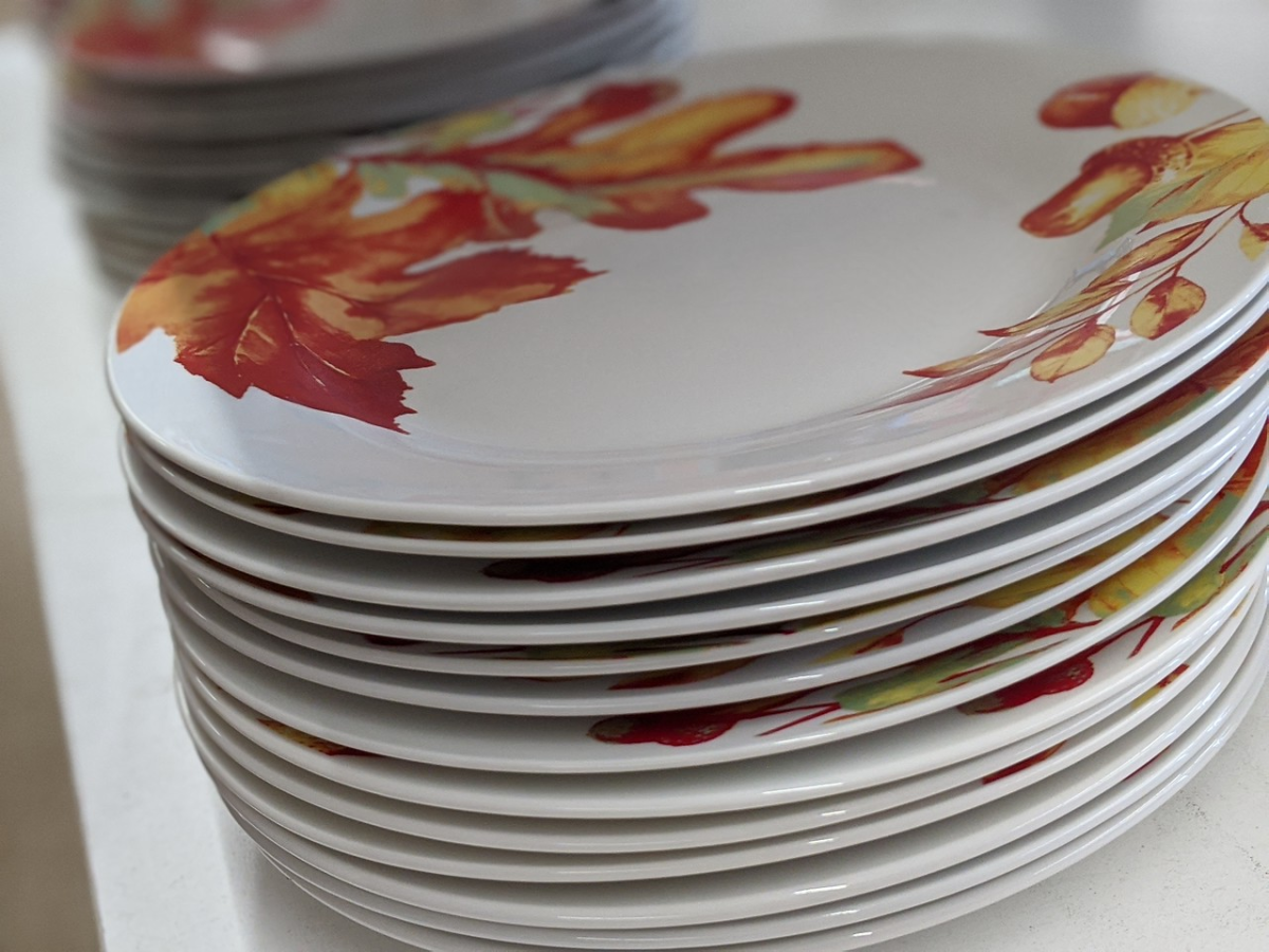 thanksgiving ceramic plates