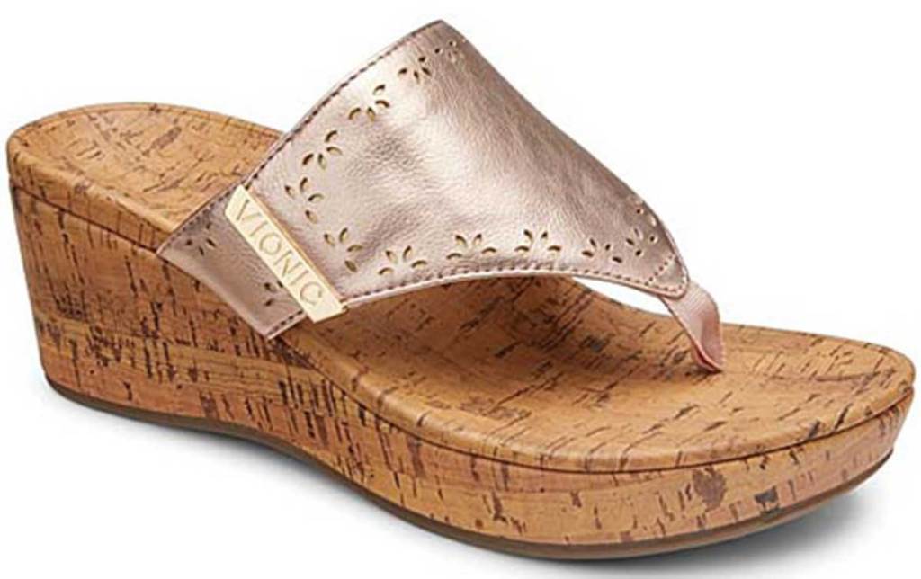 WOMANS thong dressy wedge sandals