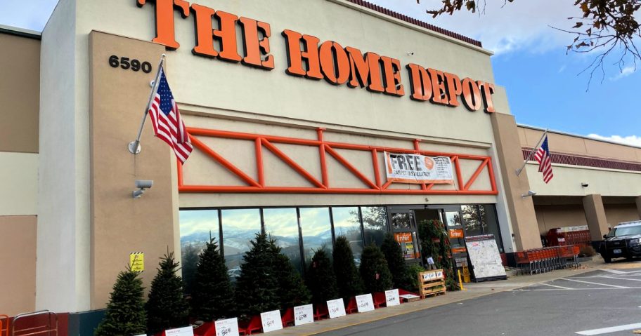 the home depot holiday store front