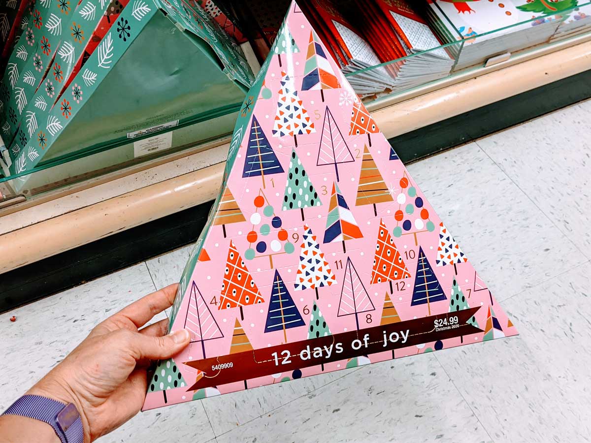 triangle shape advent calendar 