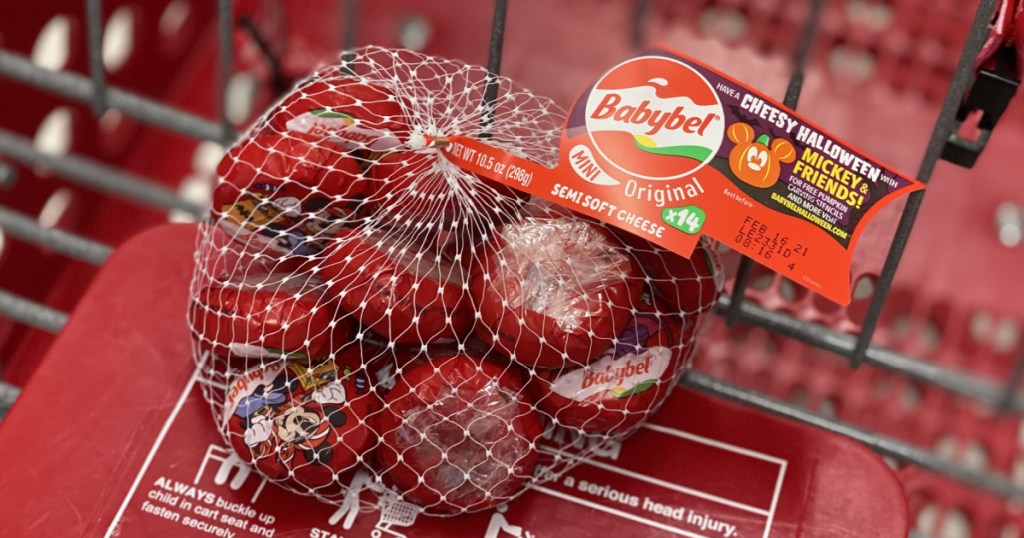 babybel cheese 14-count in target shopping cart