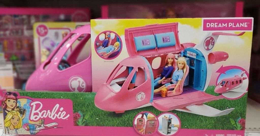 Barbie Dream Plane on a shelf