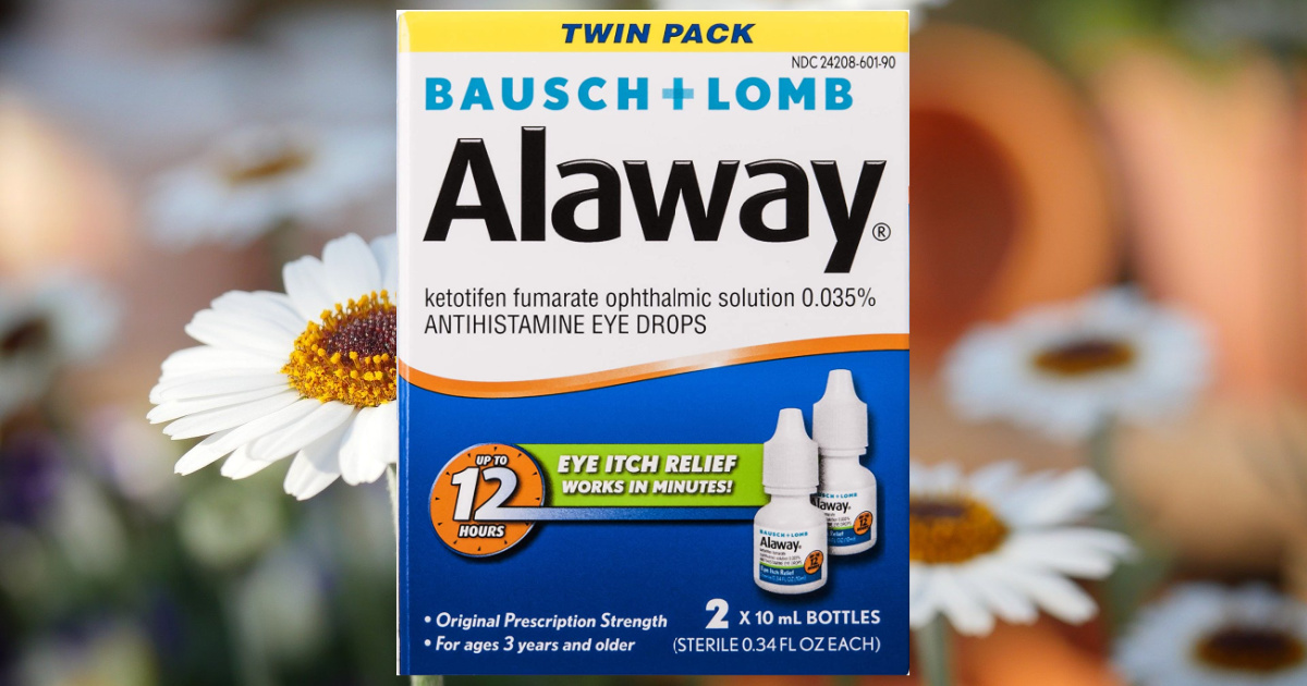Bausch + Lomb Antihistamine Eye Drops 2-Pack Only $10.86 on Amazon