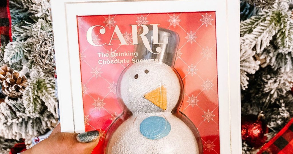 Carl the Drinking Chocolate Snowman