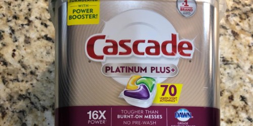 Cascade Platinum Plus ActionPacs 70-Count Only $14.99 Shipped on Amazon (Regularly $20)