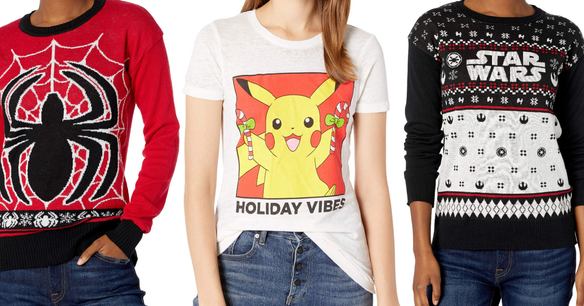 Ugly Christmas Sweaters & Tees from $5.44 on Amazon | Disney, Pokémon, &  More