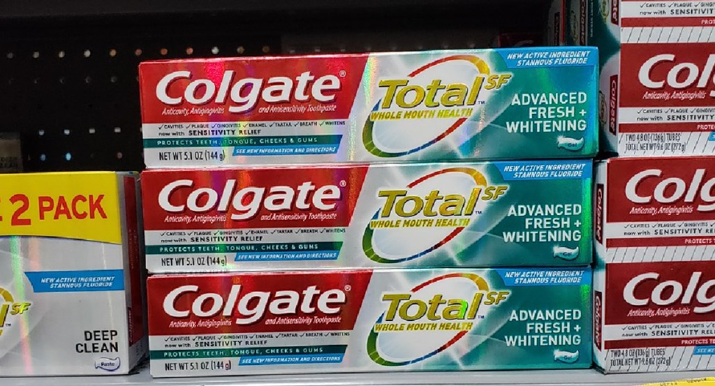 Colgate Total Whitening Toothpaste, Advanced Fresh + Whitening Gel