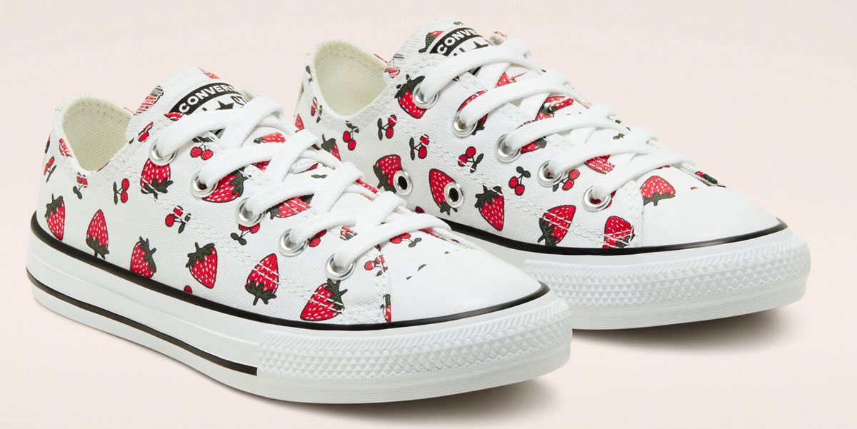 strawberry print converse