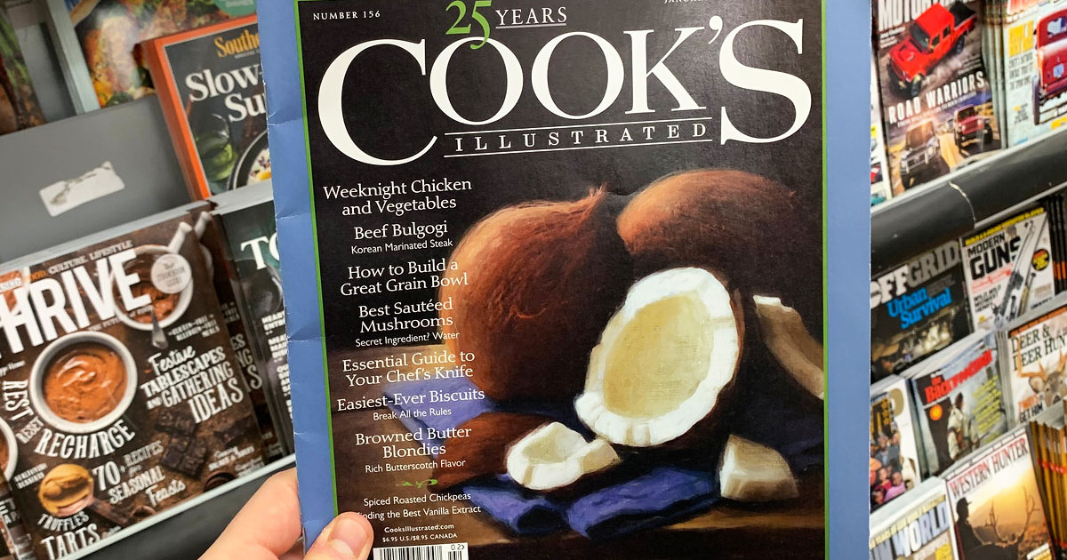 Cook’s Illustrated Magazine 1Year Subscription Just 8.99 Shipped