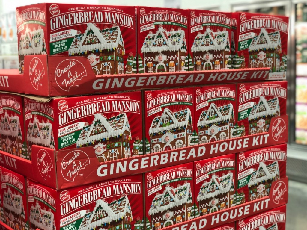 Prebuilt Gingerbread Mansion Only 11.99 at Costco Includes Over 1