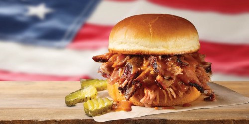 FREE Dickey’s Barbecue Pit Pulled Pork Sandwich + Score $5 Off $25 Delivery