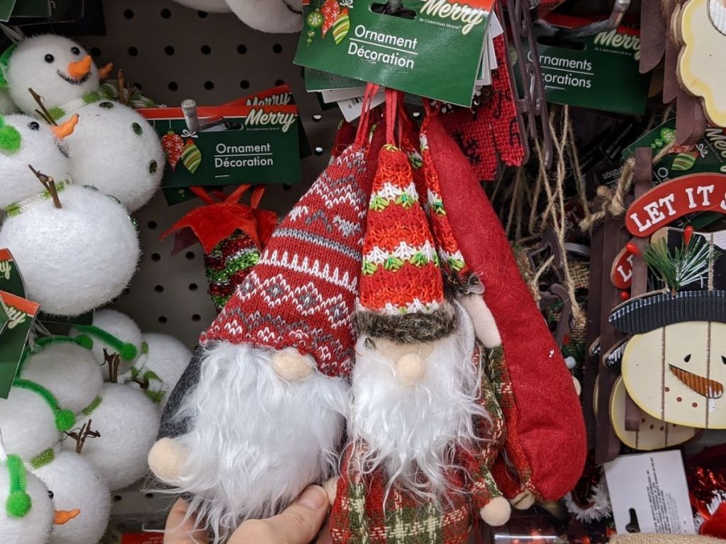 Dollar Tree Gnome Ornaments