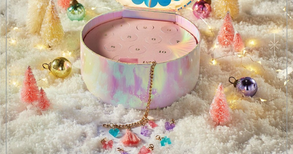 Advent Calendar jewelry box with charm bracelet