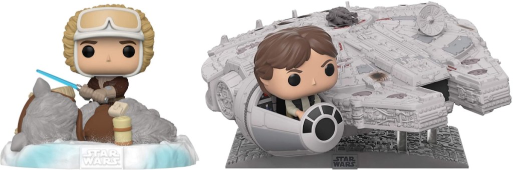 Funko Pop! Deluxe: Star Wars Battle at Echo Base Series - Han Solo and Tauntaun Millennium Falcon with Han Solo