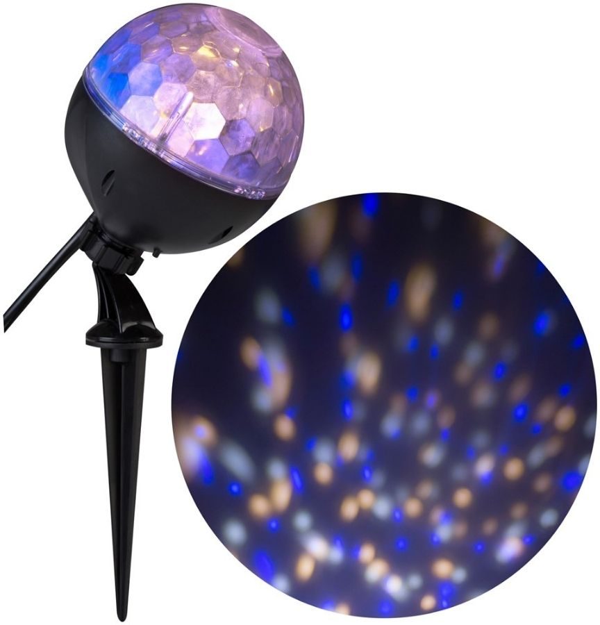 Gemmy Blue and White Confetti Light Projector