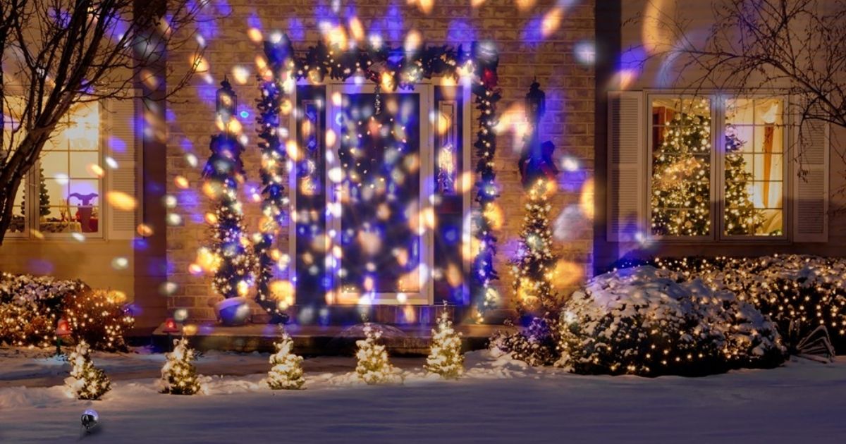 Gemmy Lightshow LED Projection Blue Spotlight Christmas NEW 