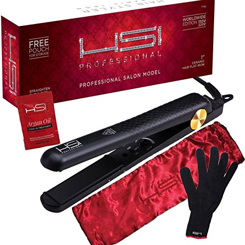 HSI flat iron with accessories