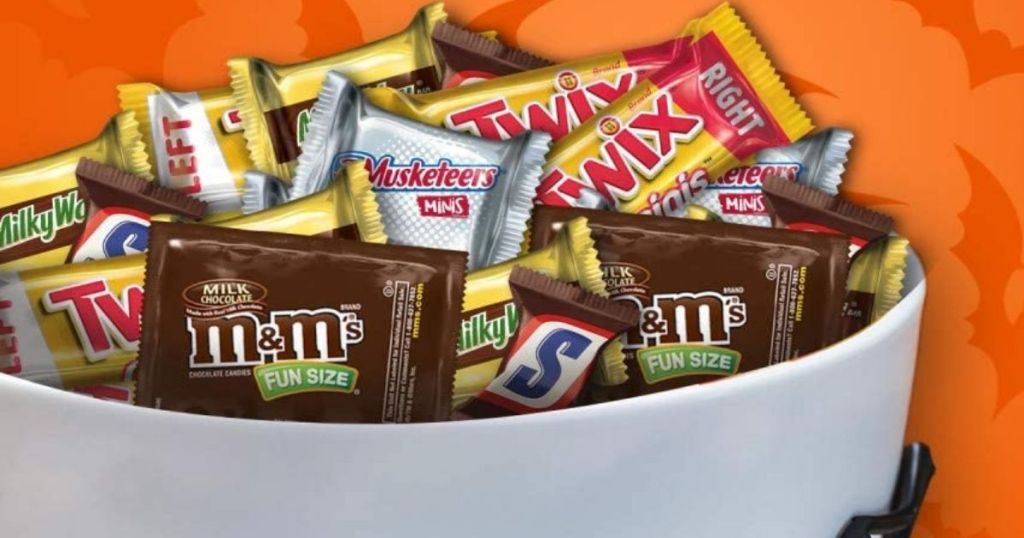 bowl of Halloween candy