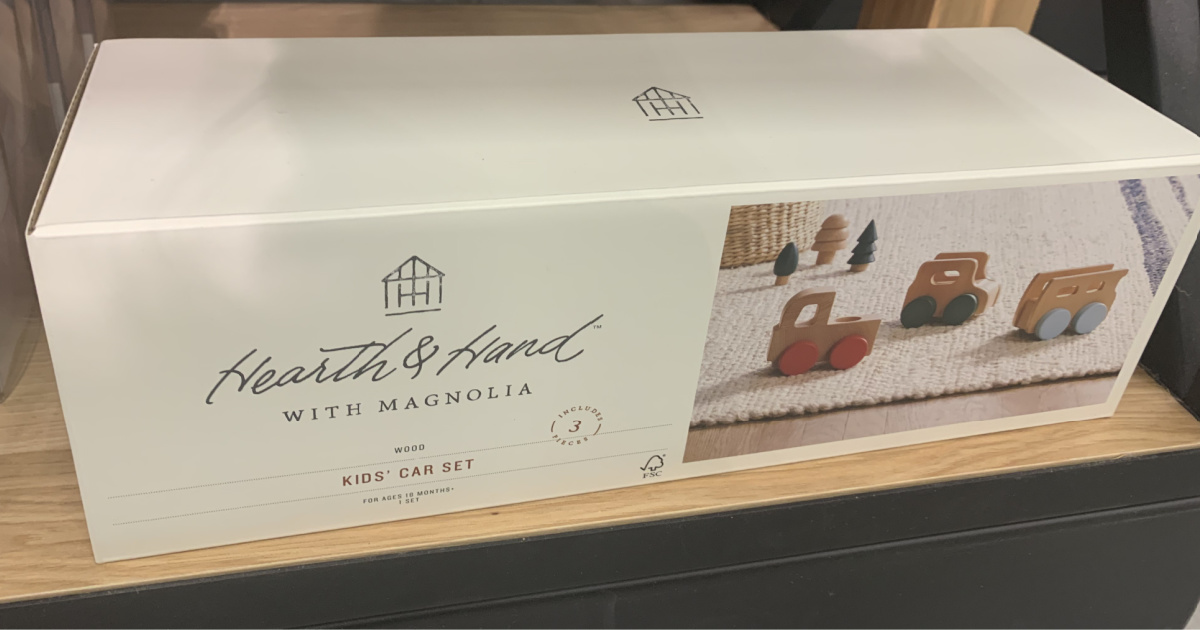 hearth & hand with magnolia kids car set at target 