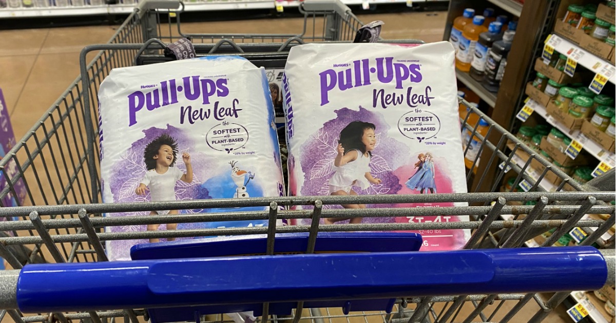 Huggies Pull-Ups diapers in cart