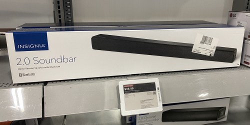 Insignia Soundbar w/ Digital Amplifier Only $39.99 Shipped on BestBuy.com (Regularly $100)