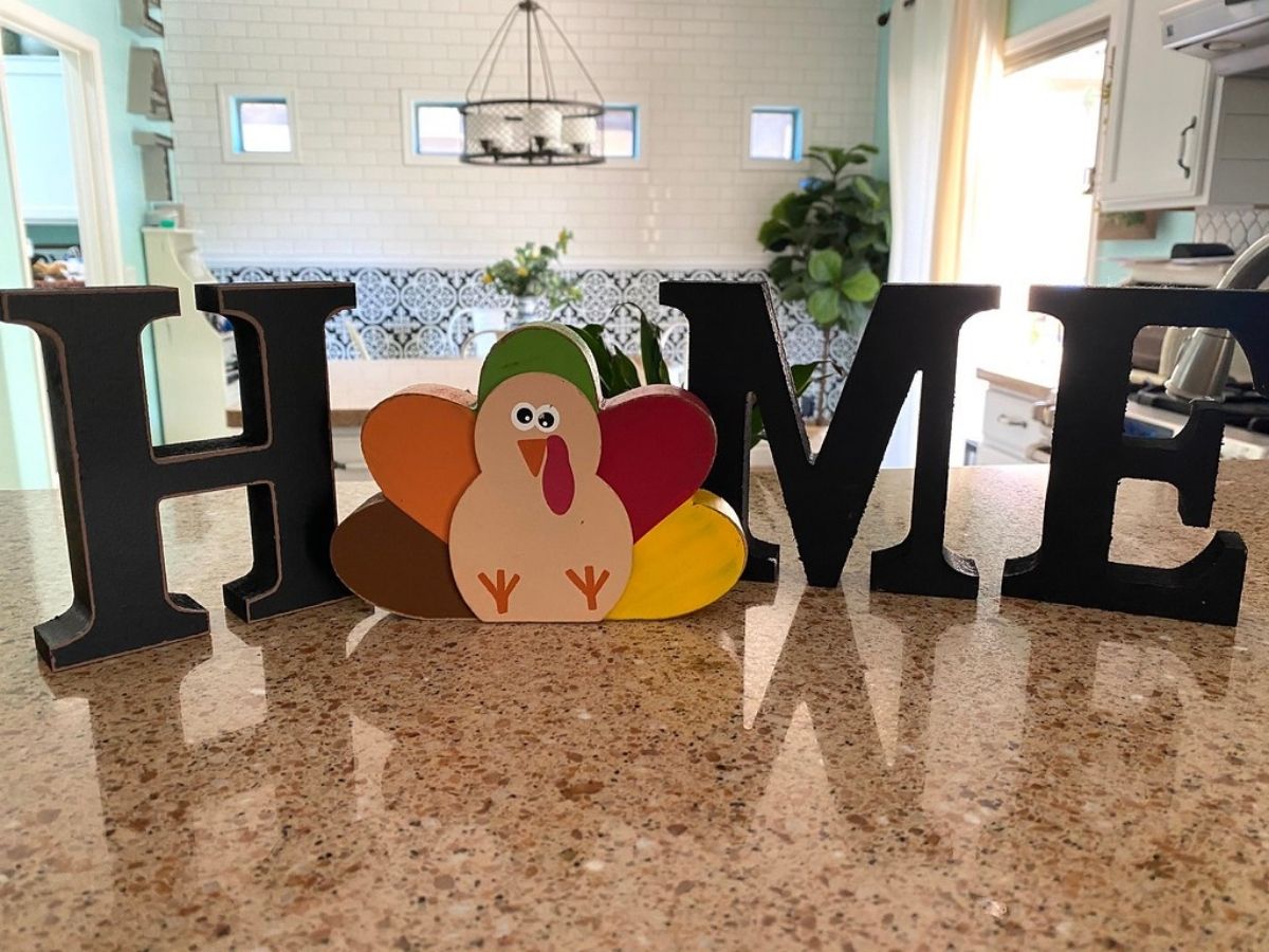 Home sign with turkey icon