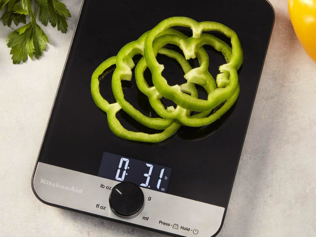 KitchenAid Glass 11-Pound Digital Top Kitchen Scale