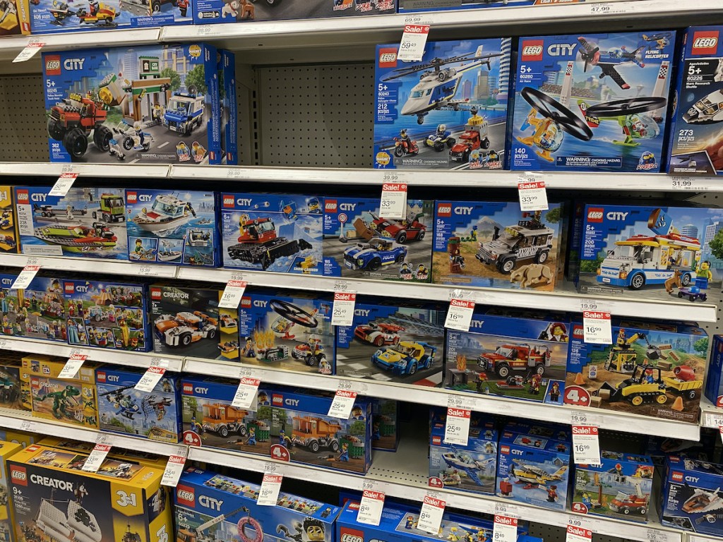 target shelf LEGO City Building Sets