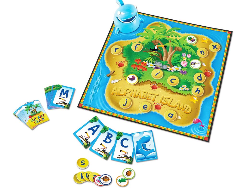 learning resources alphabet board game with cards and tokens