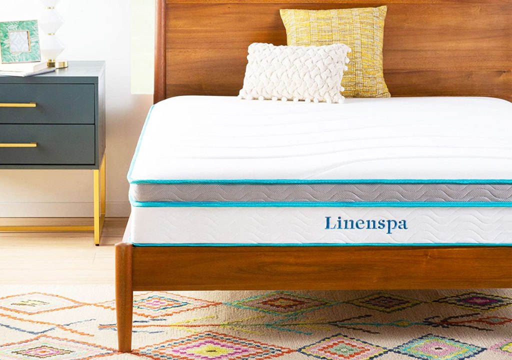 wood bed frame for memory foam mattress