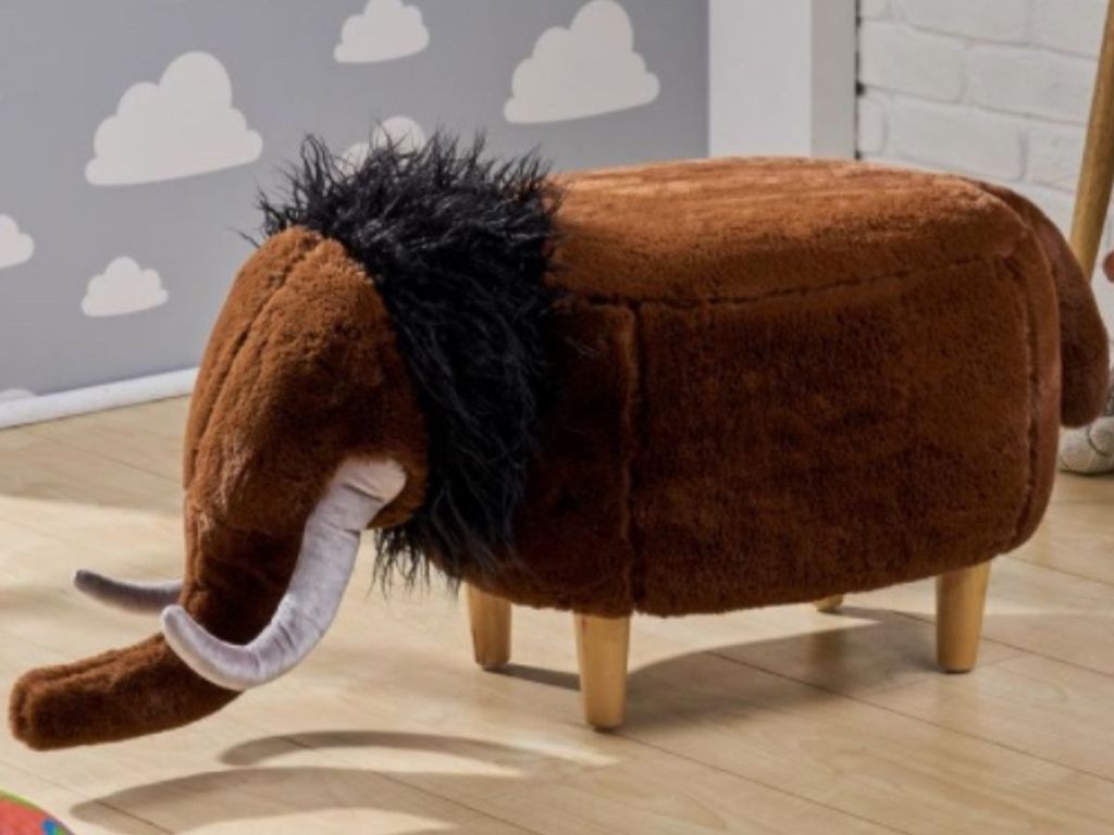 upholstered mammoth ottoman