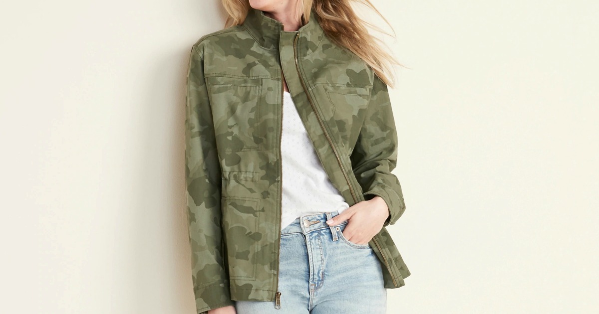 old navy womens camo jacket