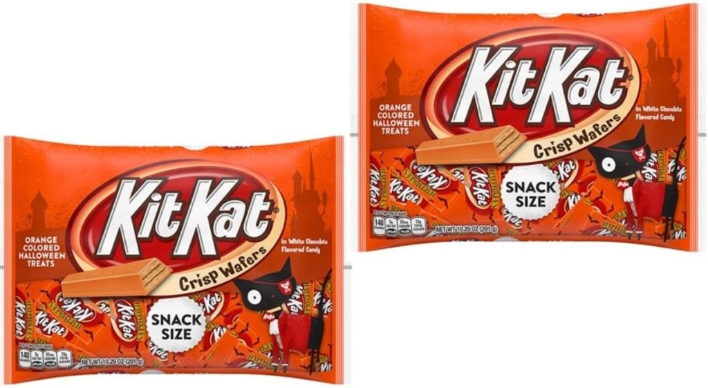 Two Bags of Snack Size Orange Kit Kats