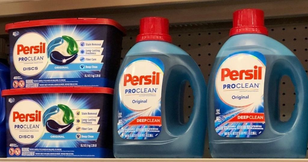 Persil laundry Detergent on shelf at Target