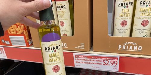 Priano Infused Extra Virgin Olive Oil Only $2.99 at ALDI