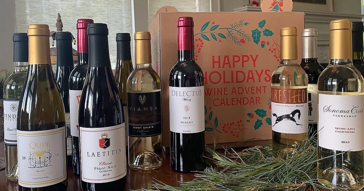12 Days of Wine Advent Calendar from 88 Shipped (Only 7.33 Per Bottle