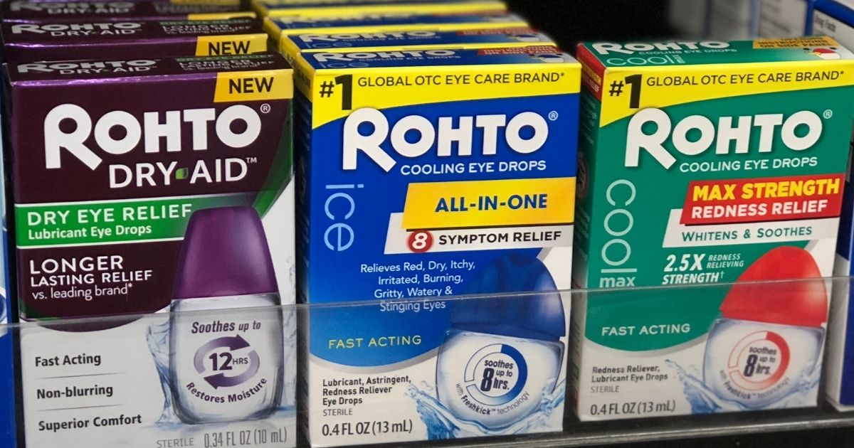 15 Worth Of New Rohto Coupons = Cooling Eye Drops Just 74¢ Each at