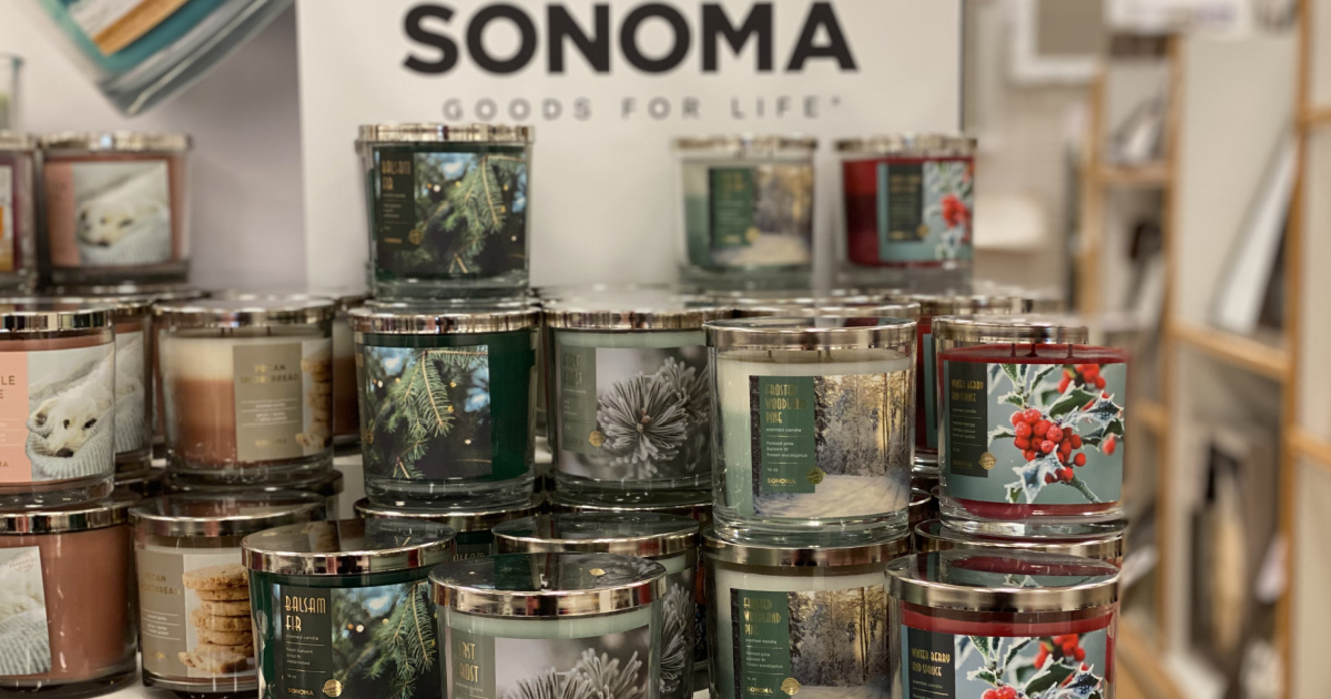 Sonoma Goods for Life Jar Candles from 5.99 (Regularly 20) + Free