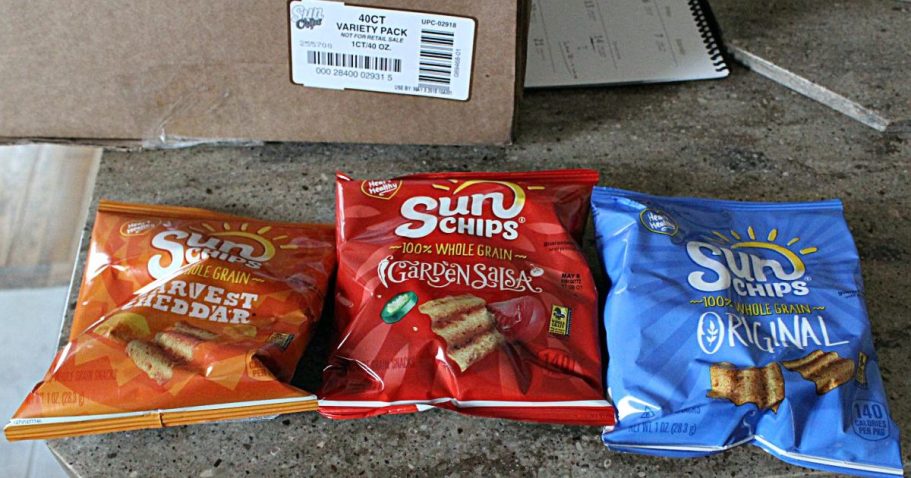 SunChips 40-Count Variety Pack Only $14.92 Shipped on Amazon (Just 37¢ Per Bag)
