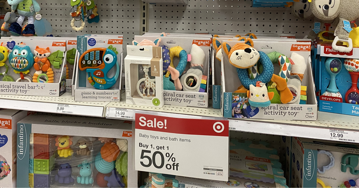Buy 1 Get 1 50 Off Baby Toys At Target InStore Online Hip2Save
