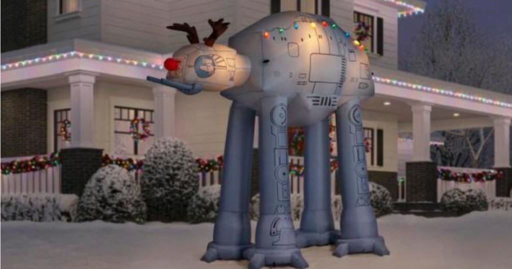 Giant Disney Star Wars AT Reindeer Inflatable