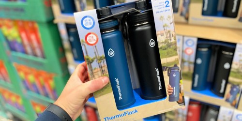 ThermoFlask 24oz Stainless Steel Water Bottle 2-Pack Only $15.99 at Costco