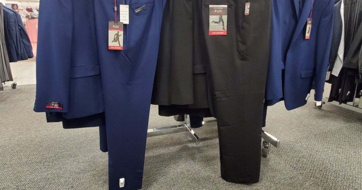 Buy Van Heusen men straight fit plain dress pants grey Online | Brands For  Less