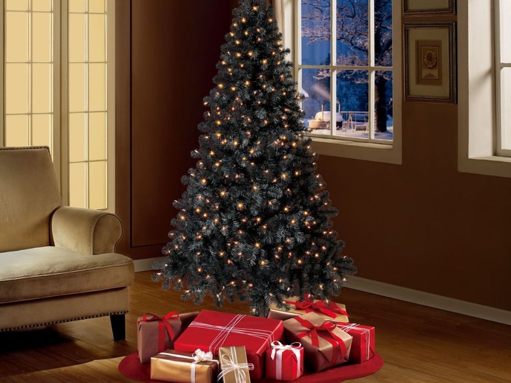 Black Christmas Tree Walmart