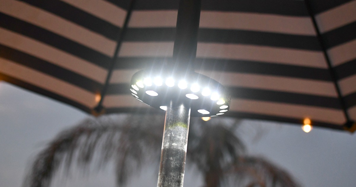 This Affordable Patio Umbrella Light From Amazon is Wireless & Easy to Install