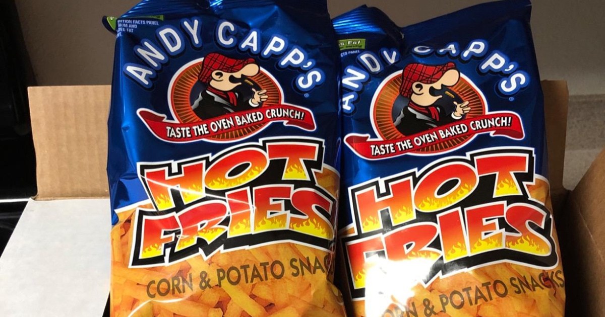 Andy Capp's Hot Fries – 0.85oz Single Serve Bags – 72 Pack Bulk