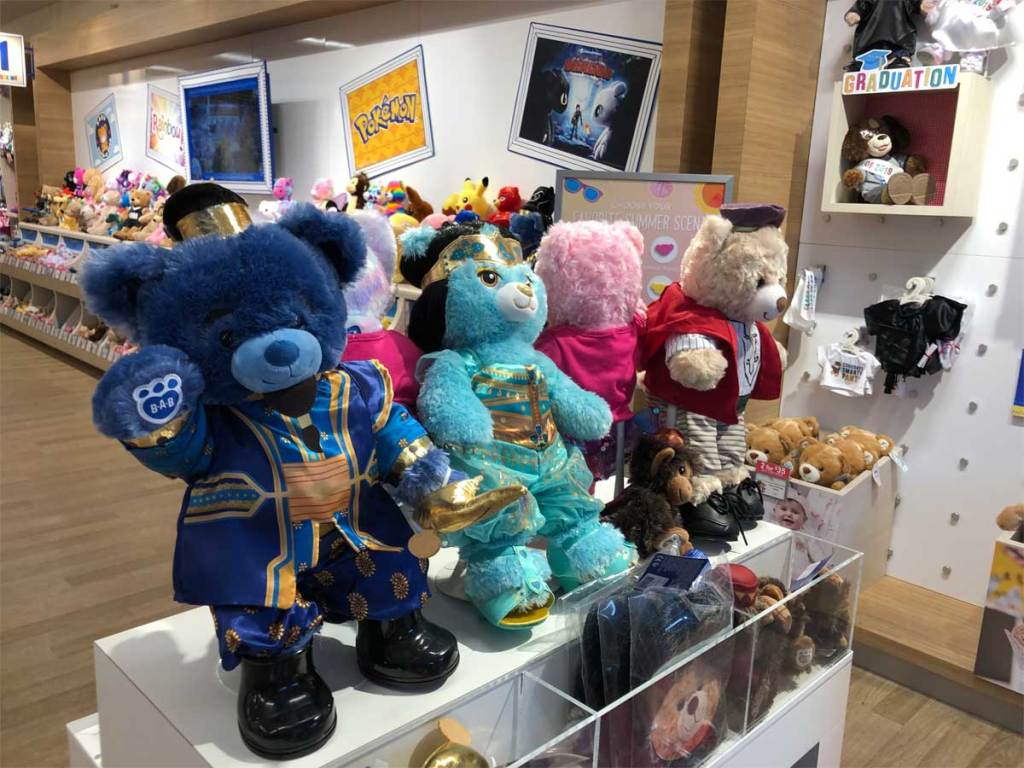 build a bear on display in store