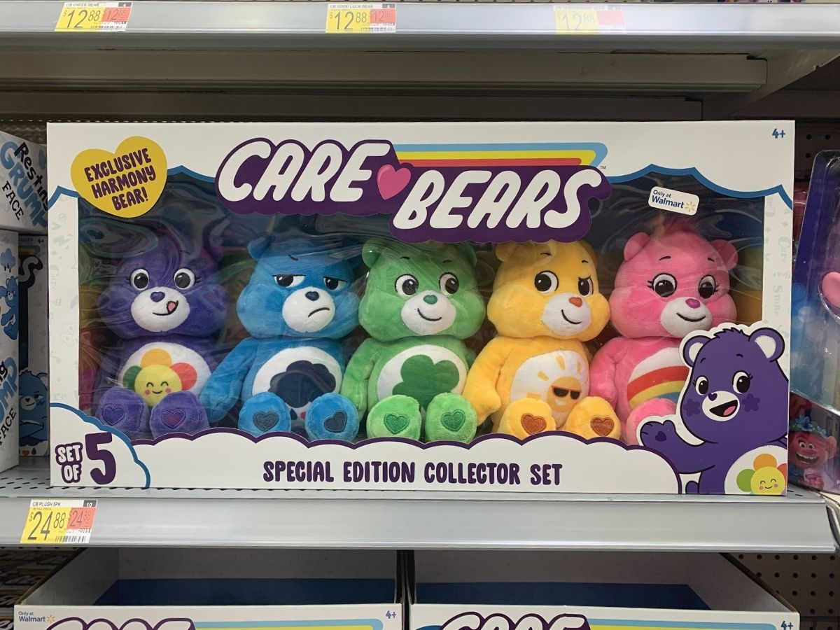 2020 Care Bears Special Edition Collector Set Of 5 Exclusive Harmony Bear NIB 