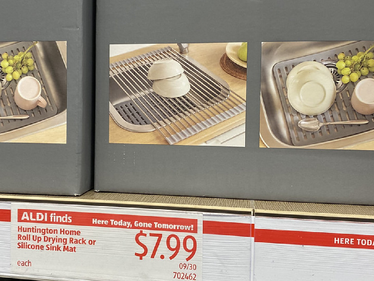 Aldi dish 2024 drying mat