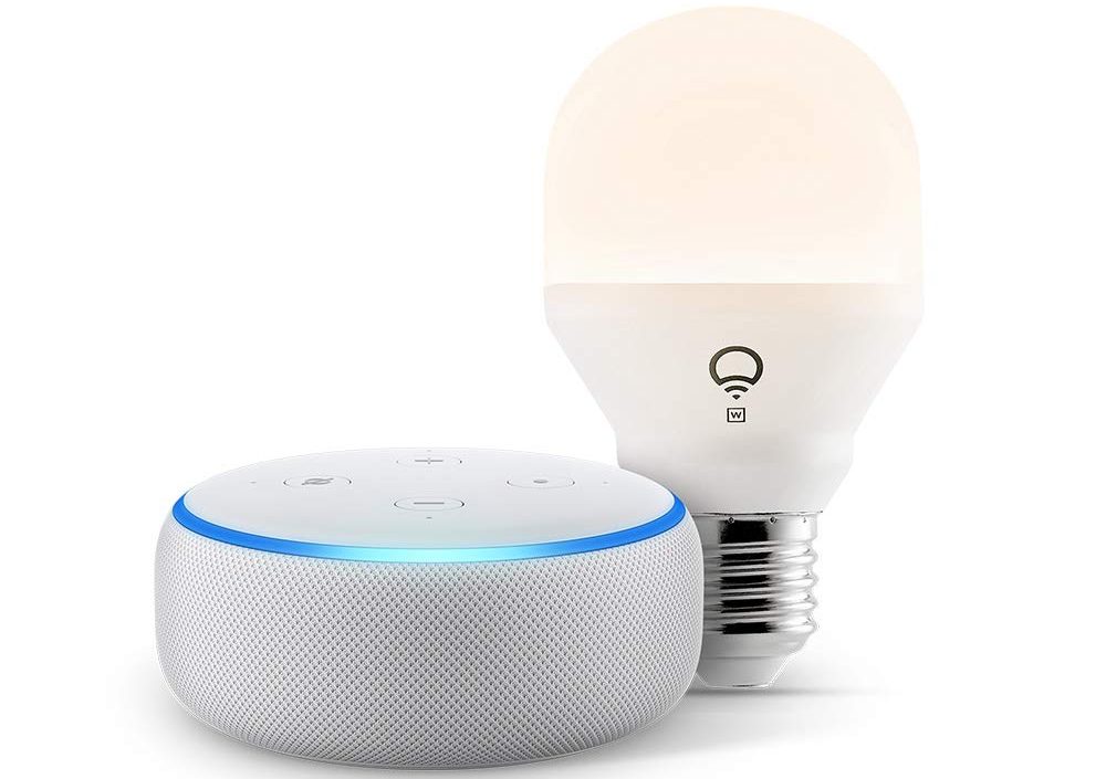 echo dot and smart bulb